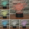 Saturn Shape 3D Colorful LED Vision Light Table Lamp, USB Touch Version