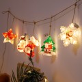 6 in 1 LED Christmas Pendant String Lights USB Holiday Decoration Light