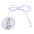 E14 Lamp Holder DIY Ceiling Chandelier Light Bulbs Screw Base Socket, Cable Length: 1m(White)