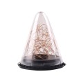 Solar Energy Conical Starlight Pendent Lamp IP55 Waterproof Outdoor Garden Decoration Light (Warm Wh