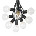 G40-EU-25 G40 7.6m 175W E12 IP44 Waterproof Retro Filament Bulb String Light, 25 Bulbs LED Decorativ
