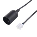 E27 Lamp Socket Base Holder with Electrical Wire Cable, Cable Length: 28cm (Black)