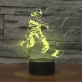 Skate Boy Shape 3D Colorful LED Vision Light Table Lamp, Charging Touch Version