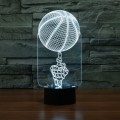 Basketball Black Base Creative 3D LED Decorative Night Light, Powered by USB and Battery
