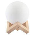 10cm Touch Control 3D Print Jupiter Lamp, USB Charging 2-Color Changing Energy-saving LED Night Ligh