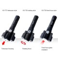 KS-739 USB Charging Waterproof T6+XPE Fixed Focus LED Flashlight with 4-Modes & 18650 lithium batter