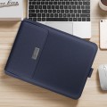4 in 1 Universal Waterproof PU Leather Laptop Liner Bag with Handle & Stand & Pen Holder + 2 Winders