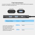 Blueendless 4 In 1 Multi-function Type-C / USB-C to HDMI + PD + Dual USB 3.0 HUB Expansion Dock