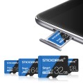 STICKDRIVE 32GB High Speed U1 Blue and Black TF(Micro SD) Memory Card