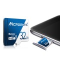 MICRODATA 16GB U1 Blue and White TF(Micro SD) Memory Card