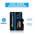 MICRODATA 32GB U1 Blue Line and Black TF(Micro SD) Memory Card