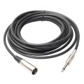 3m XLR 3-Pin Male to 1/4 inch (6.35mm) Mono Shielded Microphone Audio Cord Cable