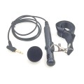 MK-7 3.5mm Elbow Head Handheld Loudspeaker Neck-mounted Microphone with Lanyard, Length: 1m (Black)