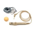 MK-7 3.5mm Elbow Head Handheld Loudspeaker Neck-mounted Microphone with Lanyard, Length: 1m (Flesh C