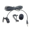ZJ015MR Stereo 2.5mm Straight Plug Car Navigation DVD External Paste Microphone, Length: 3m