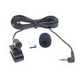 ZJ025MR Stick-on Clip-on Lavalier Stereo Microphone for Car GPS / Bluetooth Enabled Audio DVD Extern