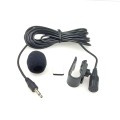 ZJ025MR Stick-on Clip-on Lavalier 2.5mm Jack Mono Microphone for Car GPS / Bluetooth Enabled Audio D