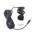 ZJ025MR Stick-on Clip-on Lavalier 2.5mm Jack Mono Microphone for Car GPS / Bluetooth Enabled Audio D