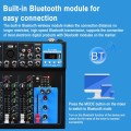 F7 Home 7-channel Bluetooth USB Reverb Mixer, EU Plug(Black)