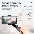 L08 Adjustable Gimbal Stabilize Bluetooth Self-timer Pole Tripod Selfie Stick(White)