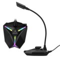 Yanmai G35 Adjustable Angle Omnidirectional Capacitive Gaming Microphone with RGB Colorful Lighting