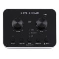 X7 Live Broadcast Audio USB Headset Microphone Webcast Entertainment Streamer Sound Card for Phone,