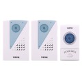 VOYE V001A2 Wireless Smart Music LED Home Doorbell with Dual Receiver, Remote Control Distance: 120m