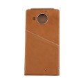 Vertical Flip Genuine Leather Case + QI Wireless Standard Charging Back Cover For Microsoft Lumia 95