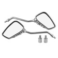 MB-MR011 Motorcycle Modified Universal ABS Skeleton Hand Rear View Mirror Set