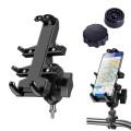 M8 Bolt Ball-Head Motorcycle Multi-function Eight-jaw Aluminum Phone Navigation Bracket with Anti-th