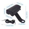 Motorcycle Waterproof DC 8-32V 5V / 1.2A Rearview Mirror USB Phone Charger Adapter, with Indicator L