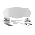 MB-WE024 Universal Motorcycle Modified Acrylic Heightened Windshield (White)