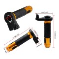 CS-764A3 12V Motorcycle Scooter Aluminum Alloy Electric Hand Grip Cover Heated Grip Handlebar(Gold)