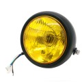 5.75 inch Motorcycle Black Shell Retro Lamp LED Headlight Modification Accessories for CG125 / GN125