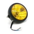 5.75 inch Motorcycle Black Shell Retro Lamp LED Headlight Modification Accessories for CG125 / GN125