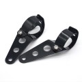 Motorcycle Headlight Holder Modification Accessories, Size:L (Black)