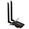 COMFAST CF-AX210 PRO 5374Mbps Tri-band + Bluetooth 5.2 Wireless WiFi6E PCI-E Network Card with Heat