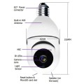 GA-C11 1080P 2MP 2.4G Single Frequency Two-way Voice Intercom Bulb Camera (White)