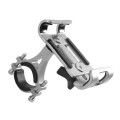 Universal Non-rotatable Aluminum Alloy Fixing Frame Motorcycle Bicycle Mobile Phone Holder (Titanium