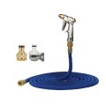 75FT 7.5m Car High Pressure Washing Tool Telescopic Water Pipe Set(Blue)
