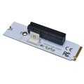 NGFF M.2 Key M to PCI-E 1X / 4X / 8X / 16X Graphics Card Mining Slot Adapter Riser Converter Card wi