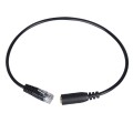 3.5mm Jack to RJ9 PC / Mobile Phones Headset to Office Phone Adapter Convertor Cable, Length: 32cm(B