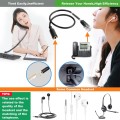 3.5mm Jack to RJ9 PC / Mobile Phones Headset to Office Phone Adapter Convertor Cable, Length: 32cm(B