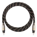 1.5m OD6.0mm Gold Plated Metal Head Woven Net Line Toslink Male to Male Digital Optical Audio Cable