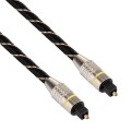 10m OD6.0mm Gold Plated Metal Head Woven Net Line Toslink Male to Male Digital Optical Audio Cable