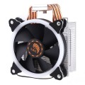 6 Copper Tubes CPU Heatsink Hydraulic Bearing Cooling Fan Silent Fan with RGB Colorful Lights 4 Pin
