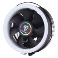 3 Pin Computer Components Chassis Fan Host Silent Cooling Fan with RGB Color Light for Intel: 1775 1