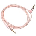 AV01 3.5mm Male to Male Elbow Audio Cable, Length: 1m (Rose Gold)