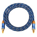 EMK LSYJ-A 2m OD6.0mm Gold Plated Metal Head Toslink Male to Male Digital Optical Audio Cable