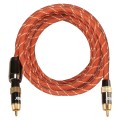 EMK TZ/A 3m OD8.0mm Gold Plated Metal Head RCA to RCA Plug Digital Coaxial Interconnect Cable Audio